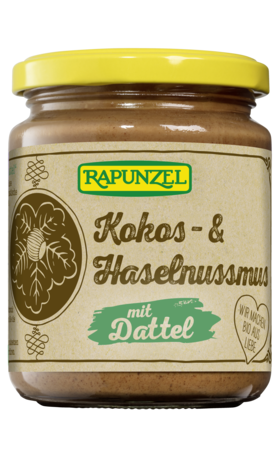 Product - Coconut & hazelnut butter with date