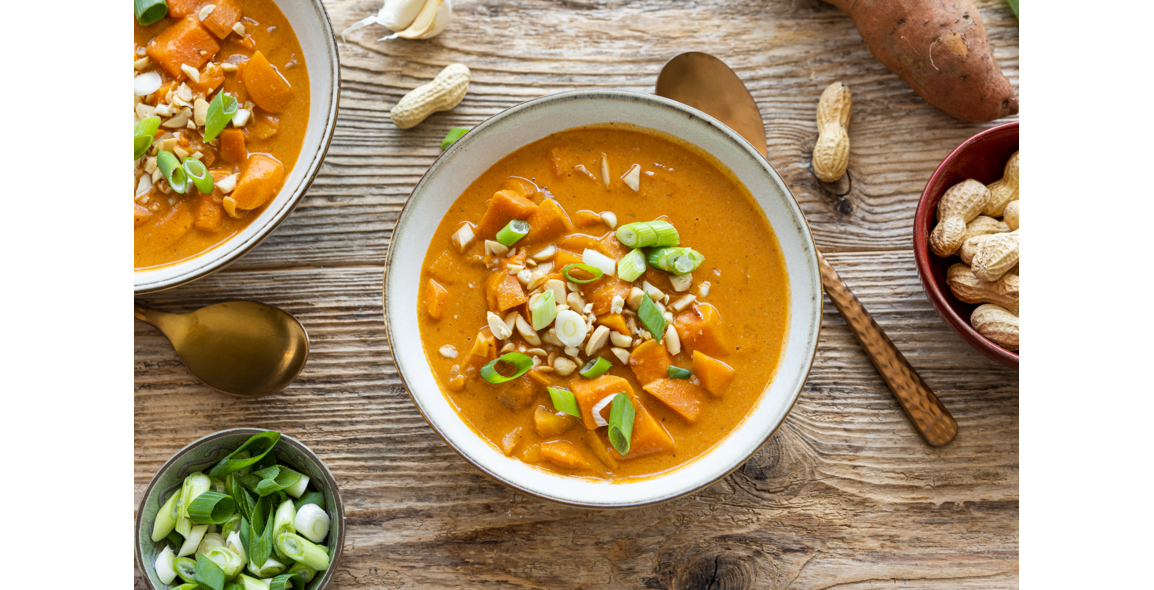 Minestrone africano con patate dolci