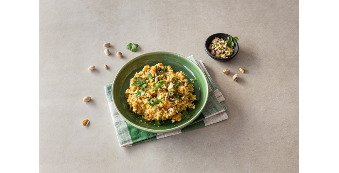 Risotto alla zucca con pistacchi