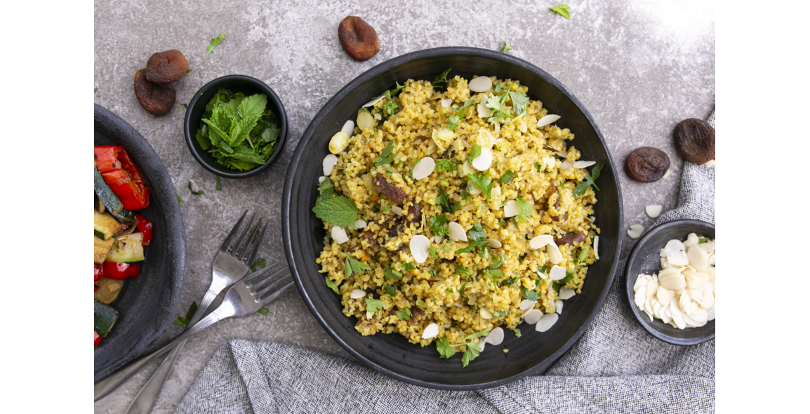 Bulgur con albicocche secche